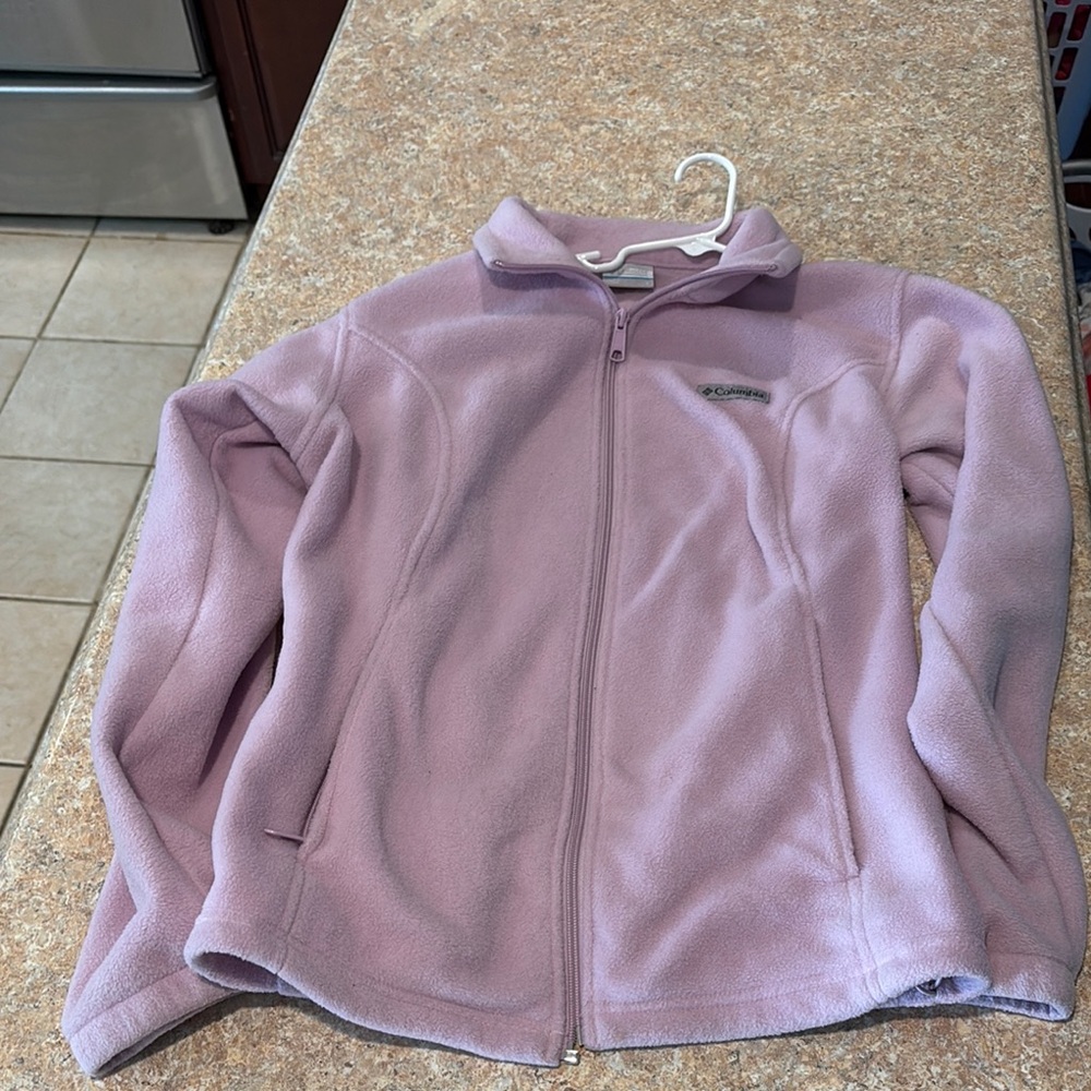 Columbia Soft Lilac Fleece Jacket